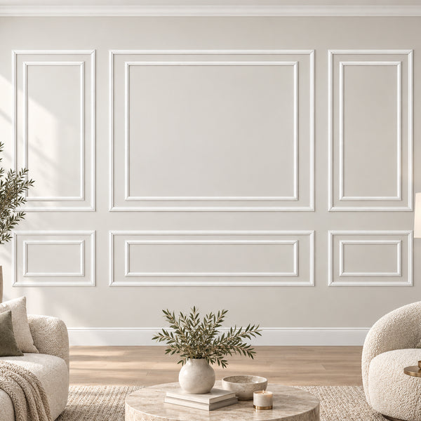LooYee 3 Set Peel and Stick Double Layer Wall Molding Kit