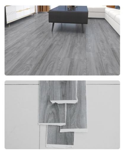 LooYee 48 PCS 6 x 36 Inch PVC Peel and Stick Vinyl Floor Planks, Waterproof Wear‑Resistant Easy DIY Installation, Cover 72 Sq.Ft