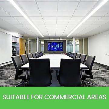 LooYee 24 PCS 2x2 FT PVC White Smooth Drop Ceiling Tiles, Waterproof Fire‑Rated, Cover 96 Sq.Ft