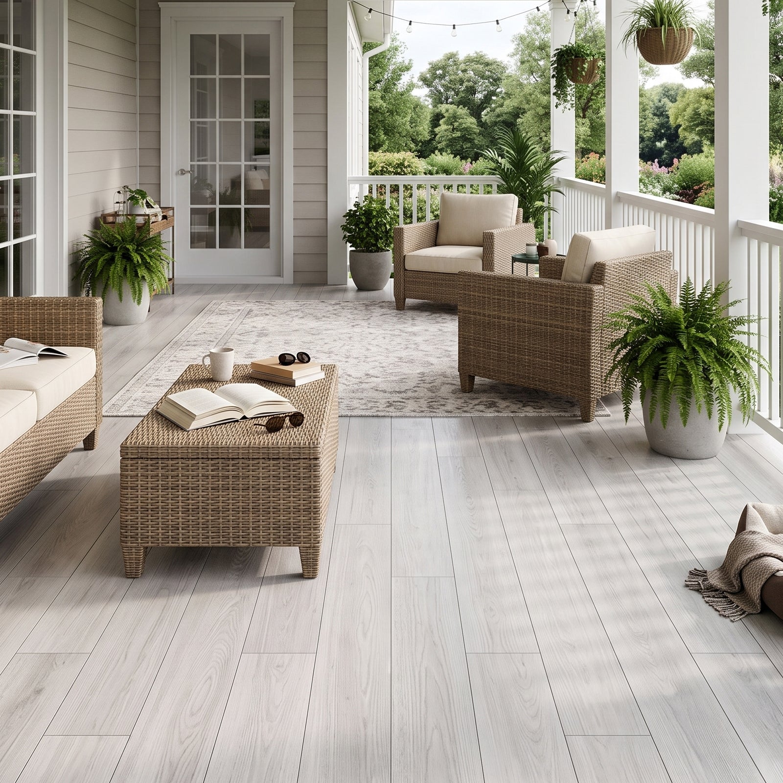 LooYee 48 PCS 6 x 36 Inch PVC Peel and Stick Vinyl Floor Planks, Waterproof Wear‑Resistant Easy DIY Installation, Cover 72 Sq.Ft