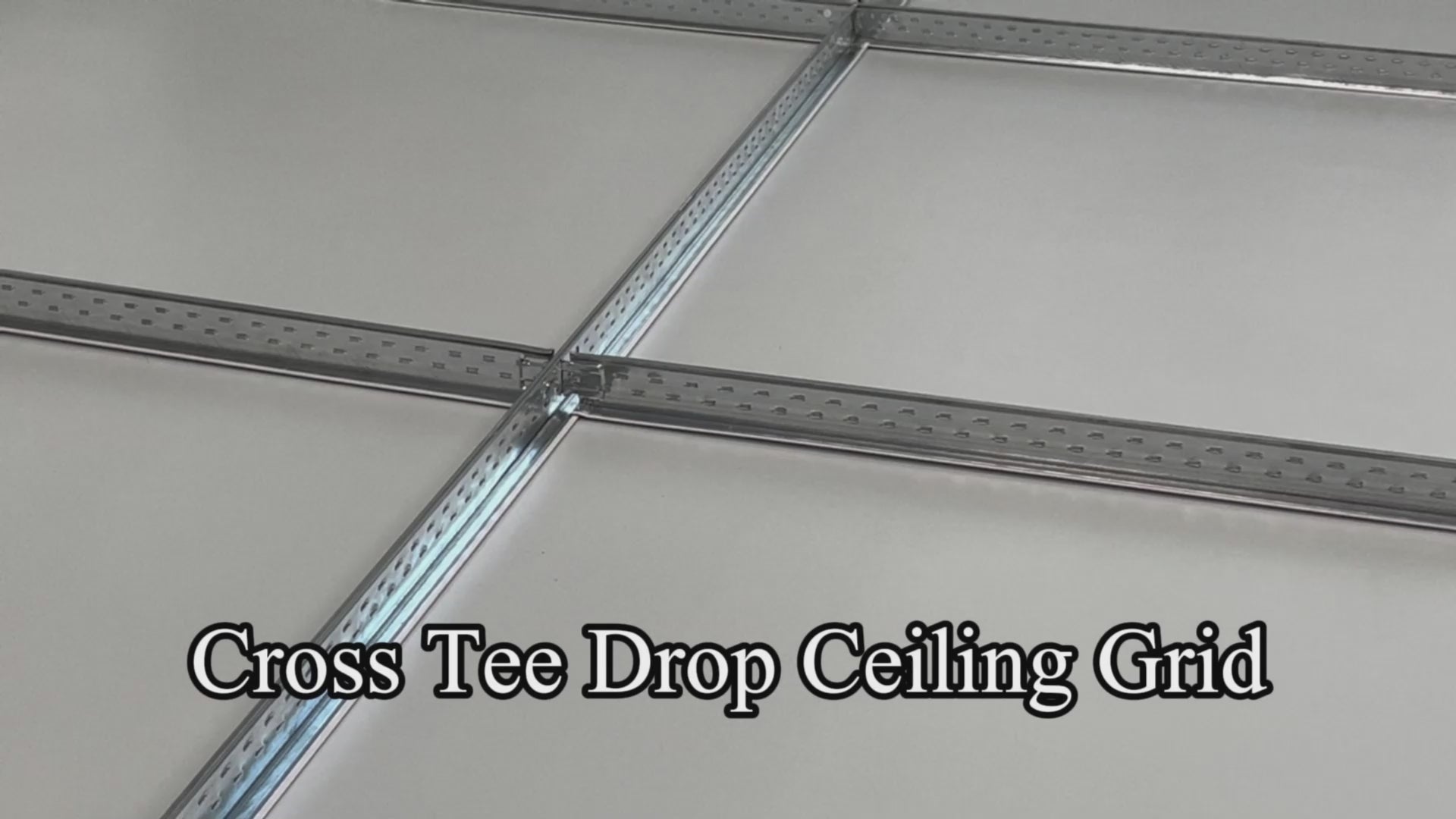LooYee 50 PCS 6Ft Galvanized Steel White/Black Main Beam Cross Tee Drop Ceiling Grid System