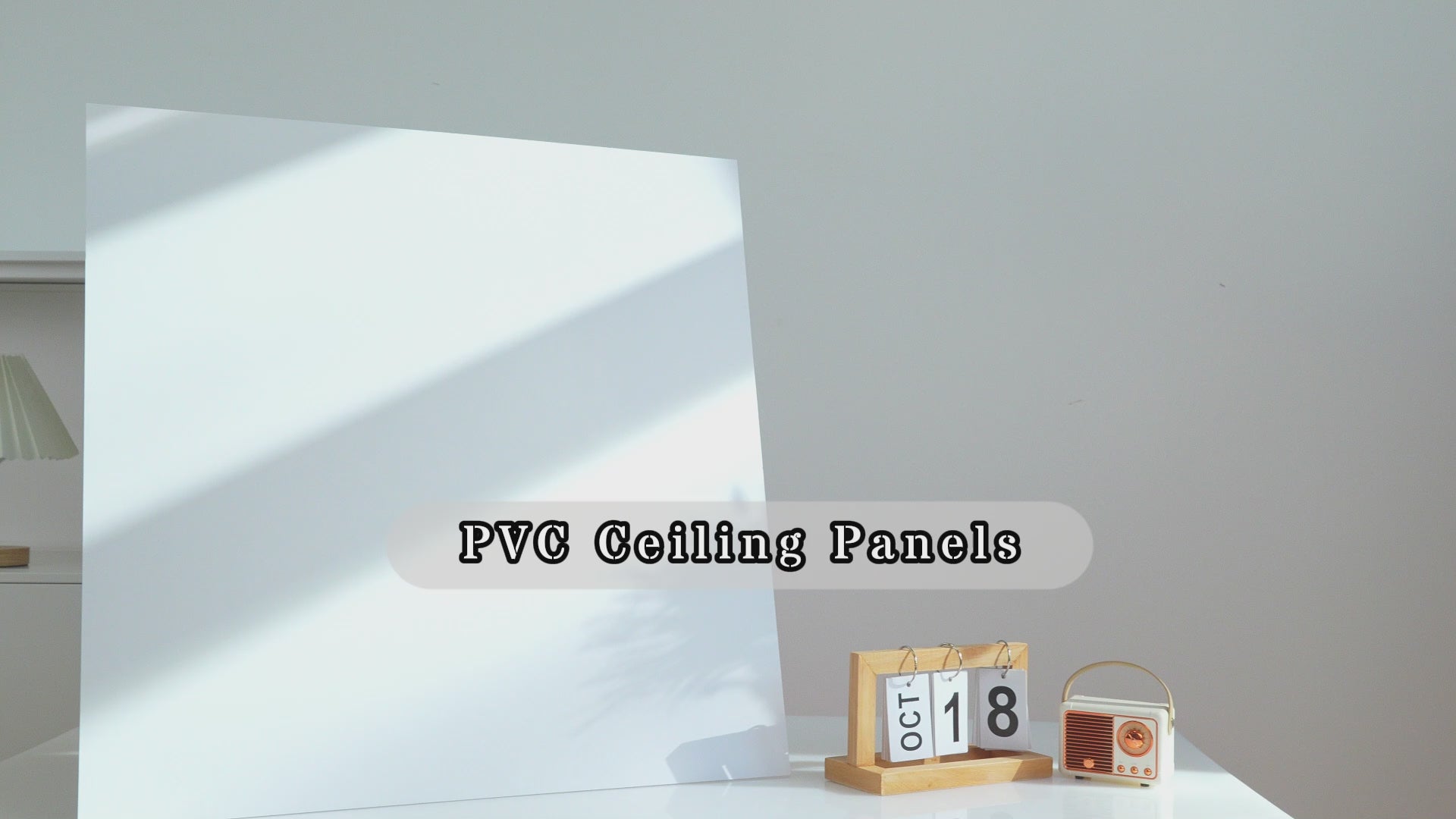 LooYee 24/20/12 PCS 2x2/2x4 FT PVC White/Black Smooth Drop Ceiling Tiles, Waterproof Fire-Rated Reusable, Cover 160/96 Sq.Ft